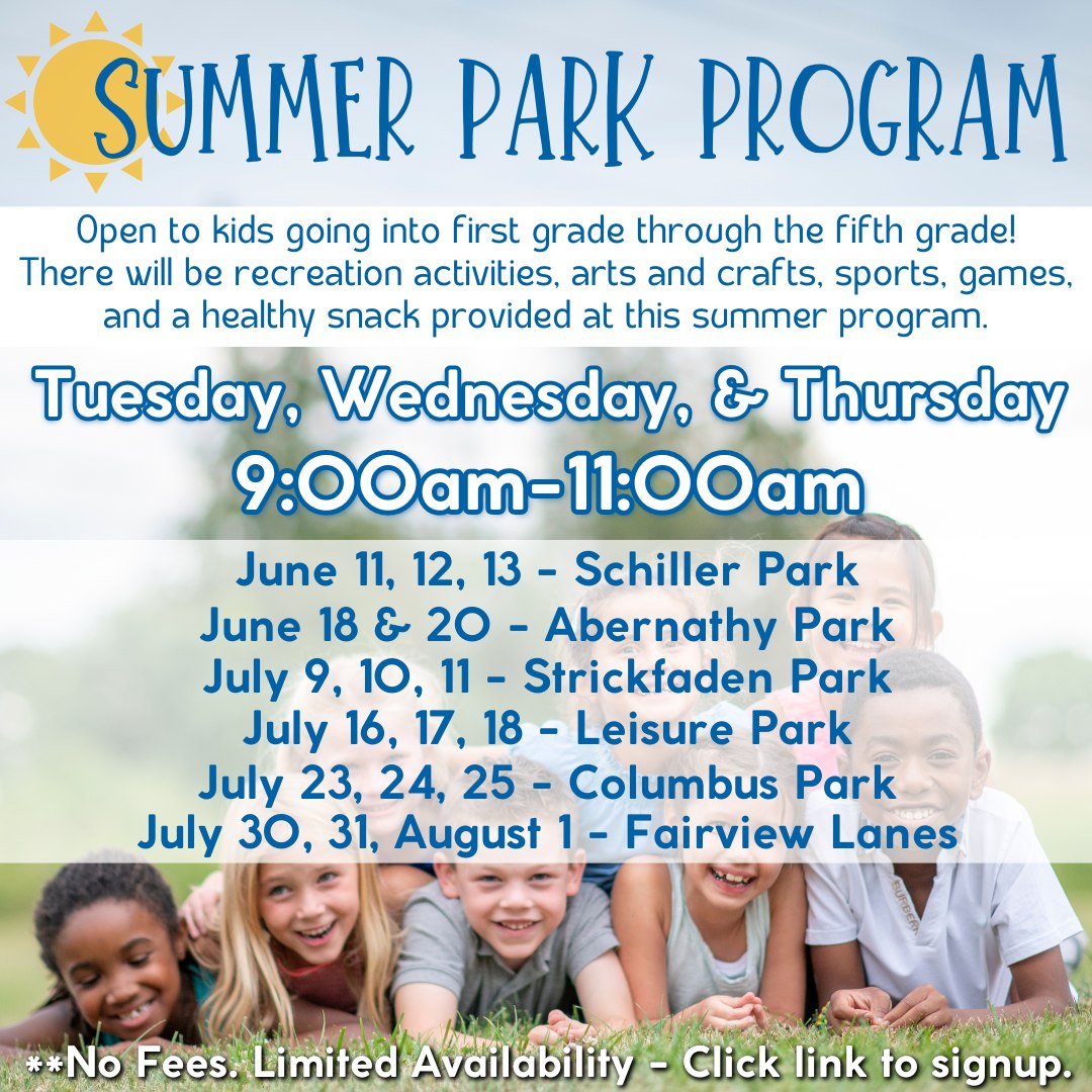 Summer Park Program Registration - Perkins Township